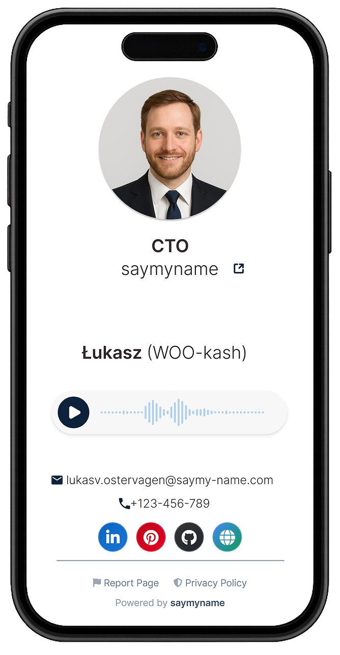 Example pronunciation page